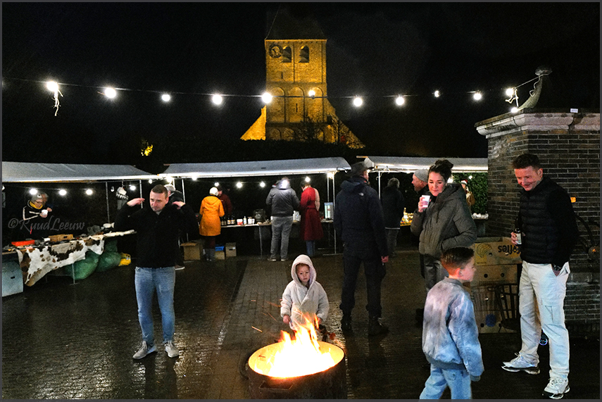 Start of Christmas on the town's square